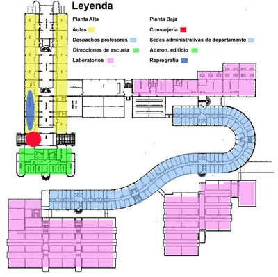 Plano del edificio principal