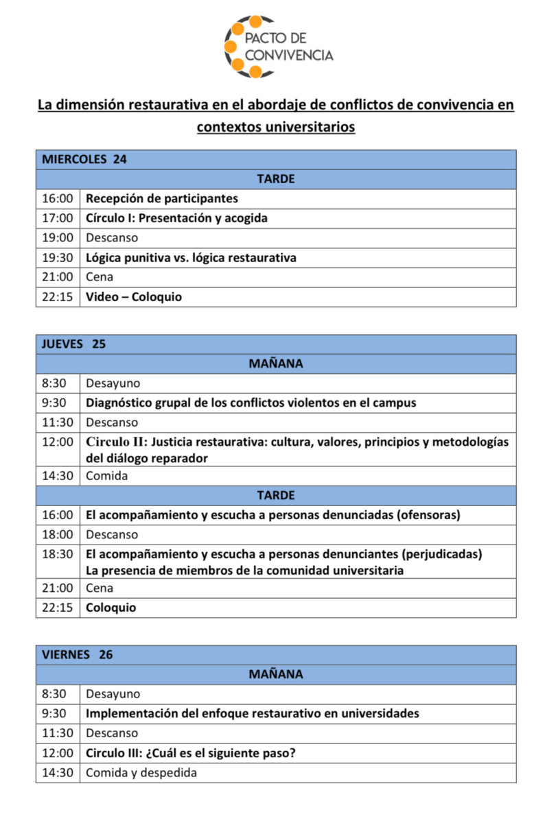 Programa de las Jornadas