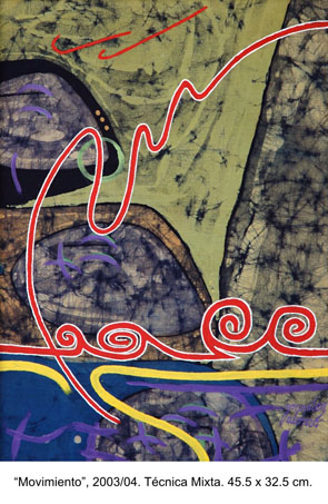 Movimiento, 2003/04. Técnica Mixta. 45.5 x 32.5 cm.