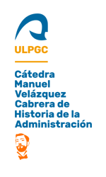 Versión acrónimo vertical del logo de la Cátedra Manuel Vélazquez Cabrera de Historia de la Administración