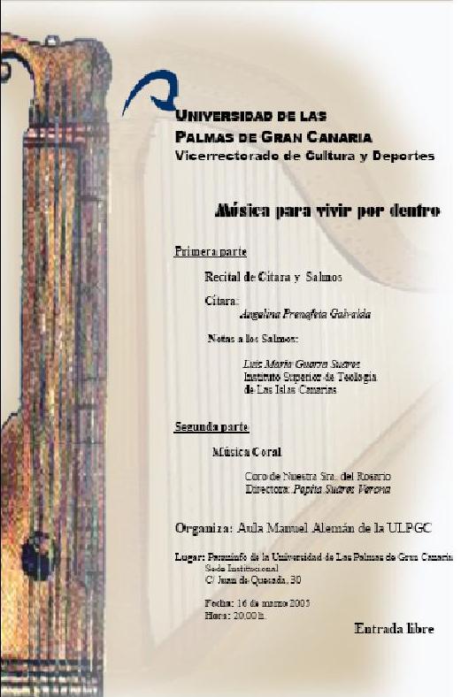 Cartel del concierto
