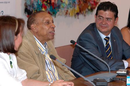 Rueda de prensa de Bebo Valdés