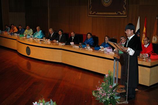El Rector de la ULPGC pronuncia su discurso