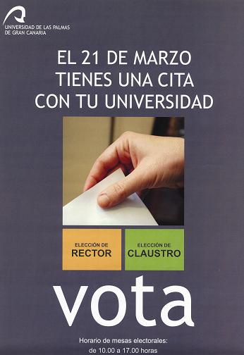 Cartel de las elecciones