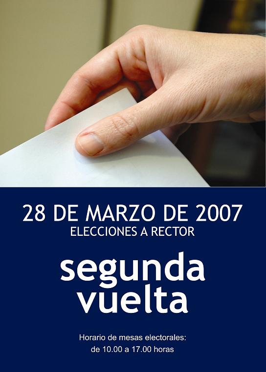 Cartel de las elecciones