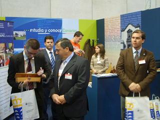 Imagen del expositor de las universidades canarias
