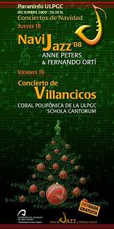 Cartel de los conciertos de Navidad de la ULPGC