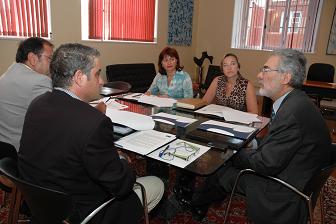 Reunión del Rector de la ULPGC, José Regidor, con los profesores de la ULPGC del Grupo de Expertos