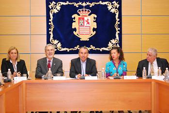 De izda. a dcha: Mercedes Roldós, José Regidor, Mario Cabrera, Milagros Luis Brito y Lothar Siemens