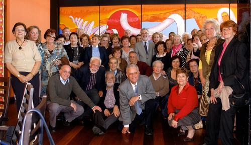 Imagen de archivo de una reunión del Rector con alumnos de Peritia et Doctrina