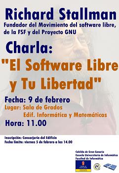 Cartel de la charla