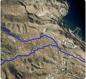 Representación del caudal que transcurre por el Valle de Jinámar
