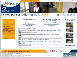 Imagen del nuevo portal de información al estudiante