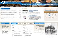 Pantallazo de la nueva Web de la Biblioteca Universitaria