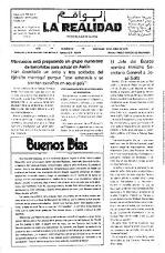 Portada del diario \La Realidad\
