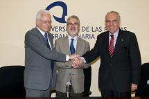 De izda. a dcha.: Pedro Marrero, José Regidor y Manuel Campos