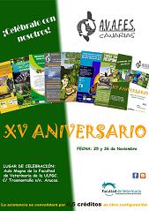 Cartel del aniversario de AVAFES de Canarias