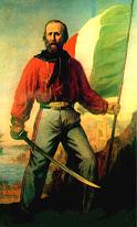 Garibaldi, revolucionario nacionalista italiano y líder de la lucha por la unificación e independencia de Italia