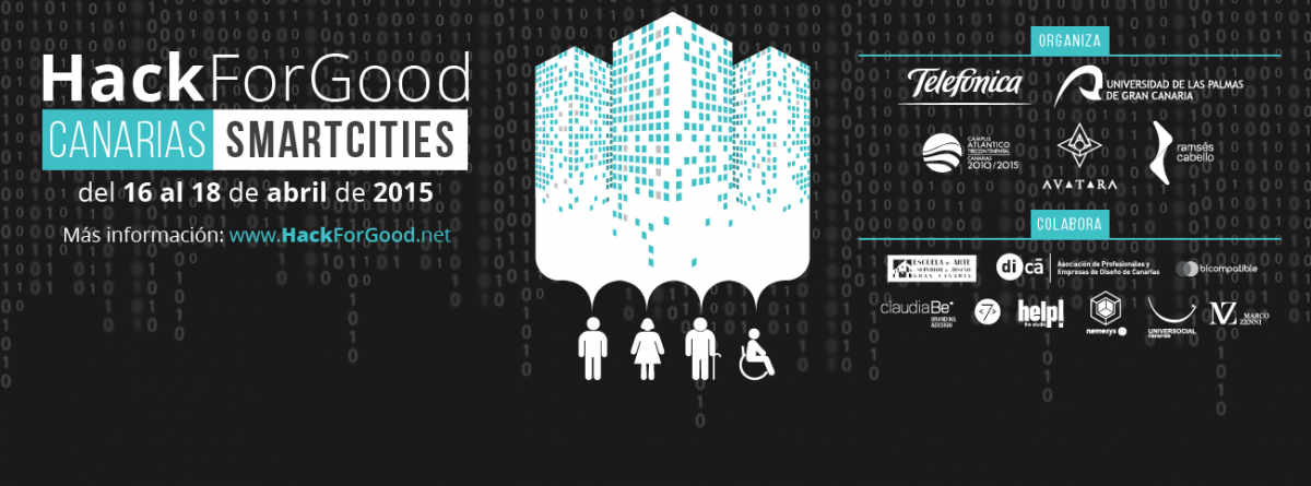 Cartel del HackForGood en Canarias