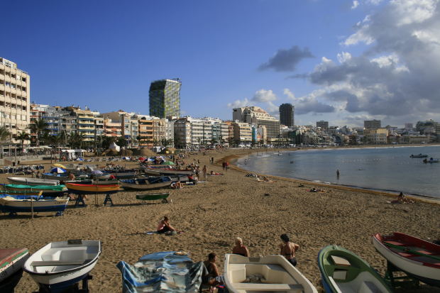 Imagen de archivo de la Playa de Las Canteras