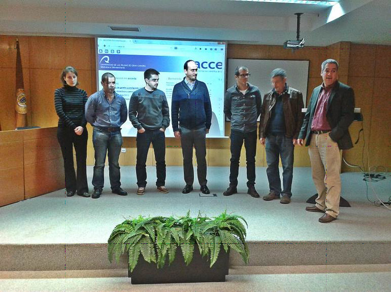 La delegación en el Parque Científico Tecnológico del Campus de Tafira