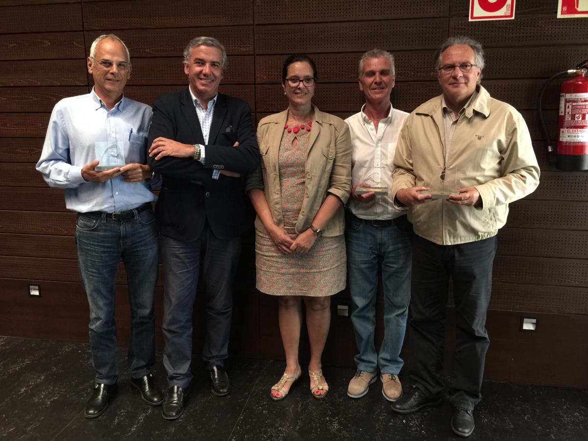 Los homenajeados en el Congreso Estudiantil