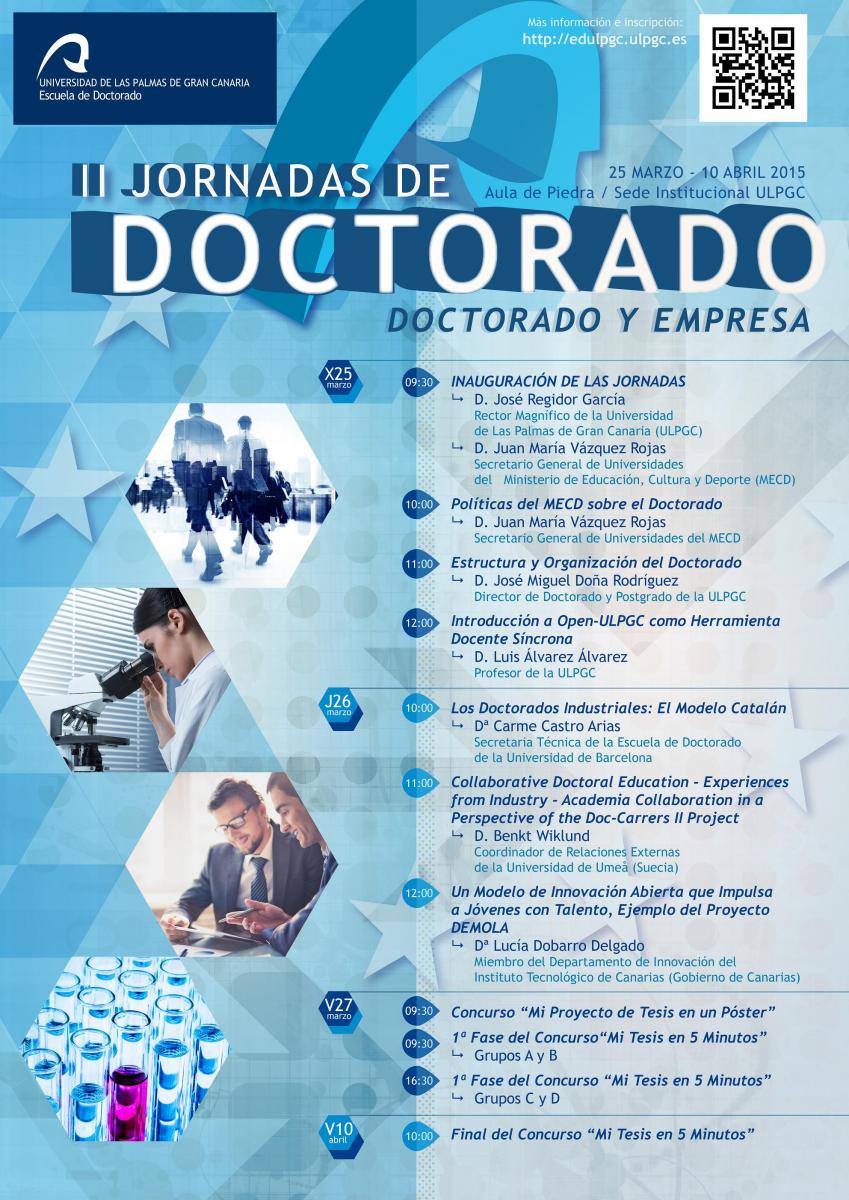 Cartel de las Jornadas de Doctorado
