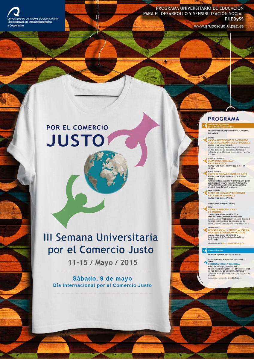 Cartel de la III Semana Universitaria por el Comercio Justo