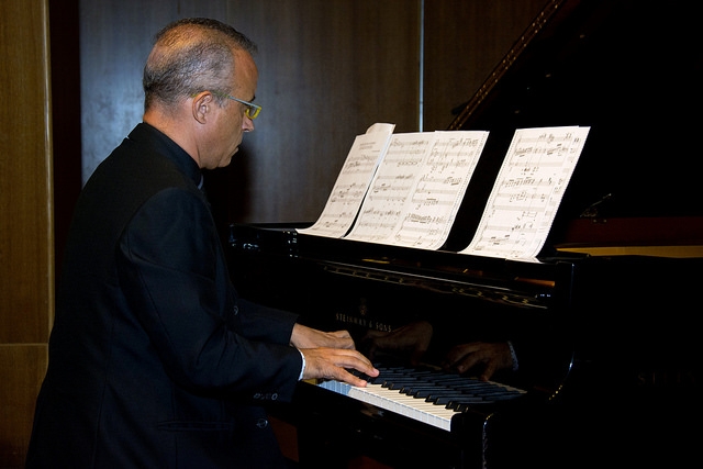 Imagen de archivo del pianista en un concierto en el Paraninfo de la ULPGC