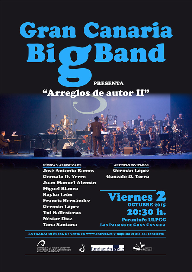 Cartel del concierto en el Paraninfo universitario