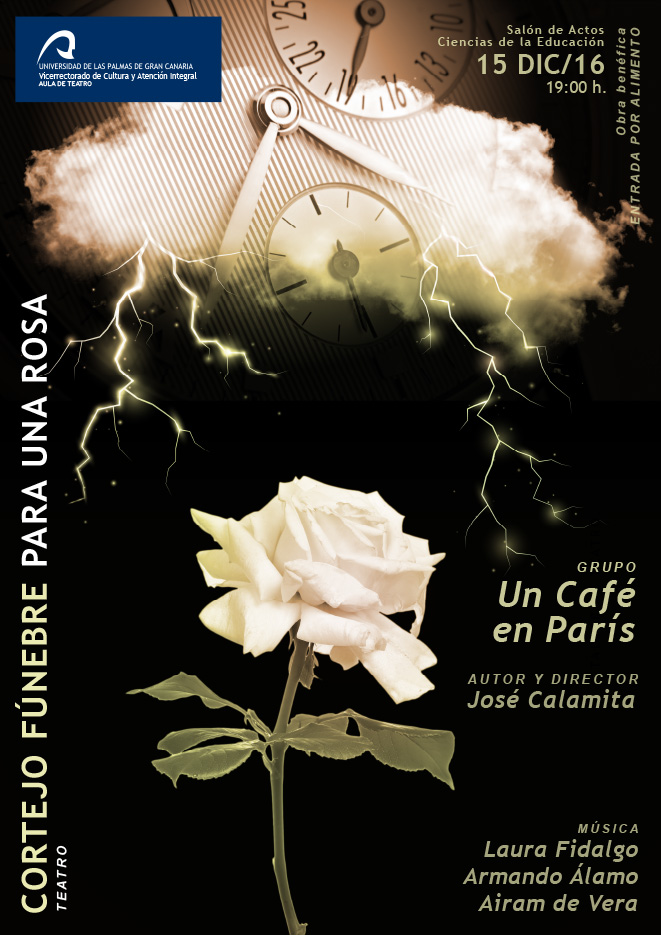 Cartel de la representación teatral