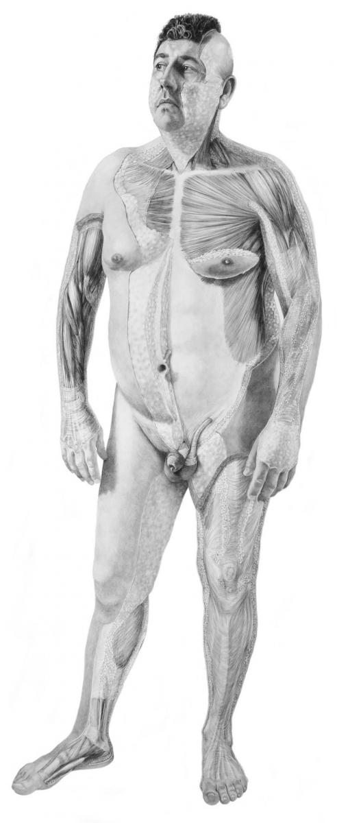 Imagen de la obra “El hombre, tres elementos” 2015