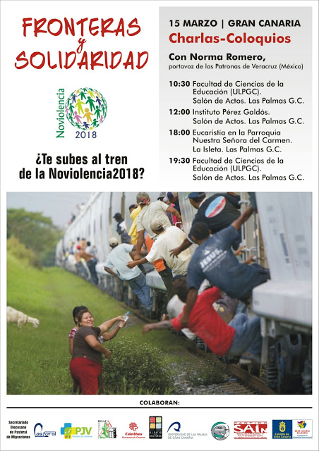 Cartel de los eventos programados con motivo de la visita de Norma Romero
