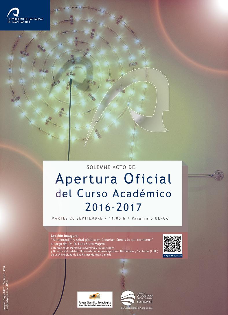 Cartel del acto académico