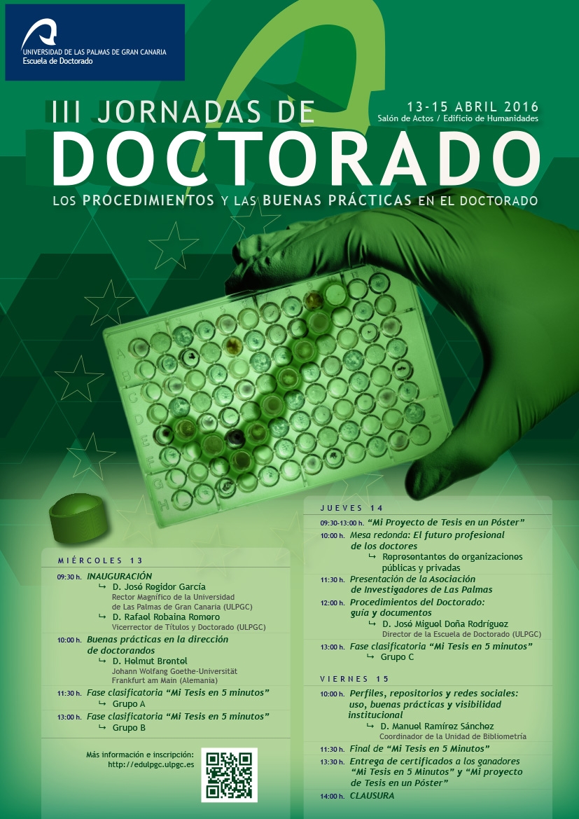 Cartel de las III Jornadas de Doctorado