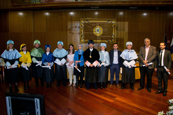 Foto de familia de los Premios Extraordinarios de Doctorado