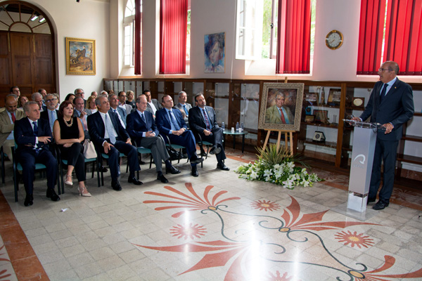 Otra imagen del homenaje, durante la intervención de Juan José Laforet