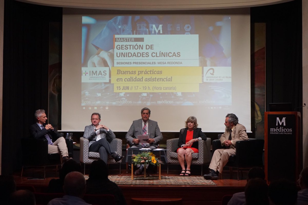 Imagen de la primera sesión presencial, celebrada en el Colegio de Médicos de Las Palmas 