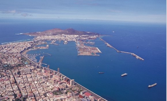 Imagen aérea del Puerto de Las Palmas, sin relación con la noticia