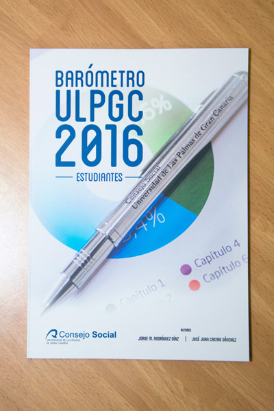 Portada del Barómetro ULPGC 2016 'Estudiantes', elaborado por el Consejo Social de la ULPGC