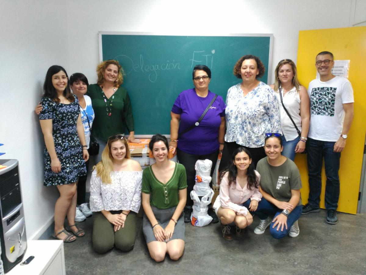 Representantes de la DEFTI, de FANUESCA y del Decanato de la Facultad de Traducción e Interpretación de la ULPGC 