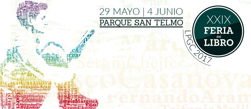 Cartel promocional de la XXIX edición de la Feria del Libro de Las Palmas de Gran Canaria