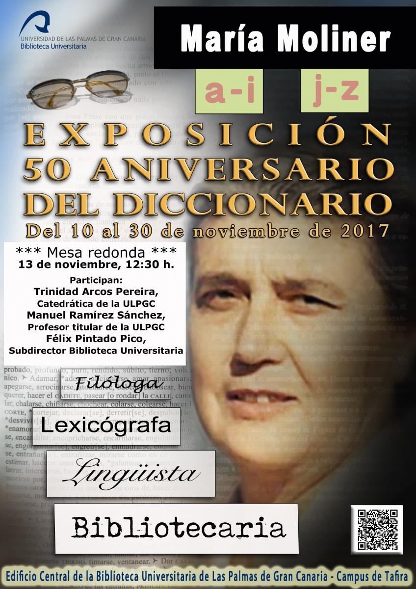 Cartel de la exposición en la Biblioteca Universitaria