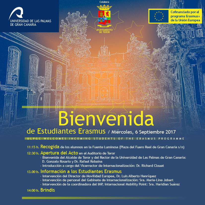 Imagen del programa del acto de bienvenida