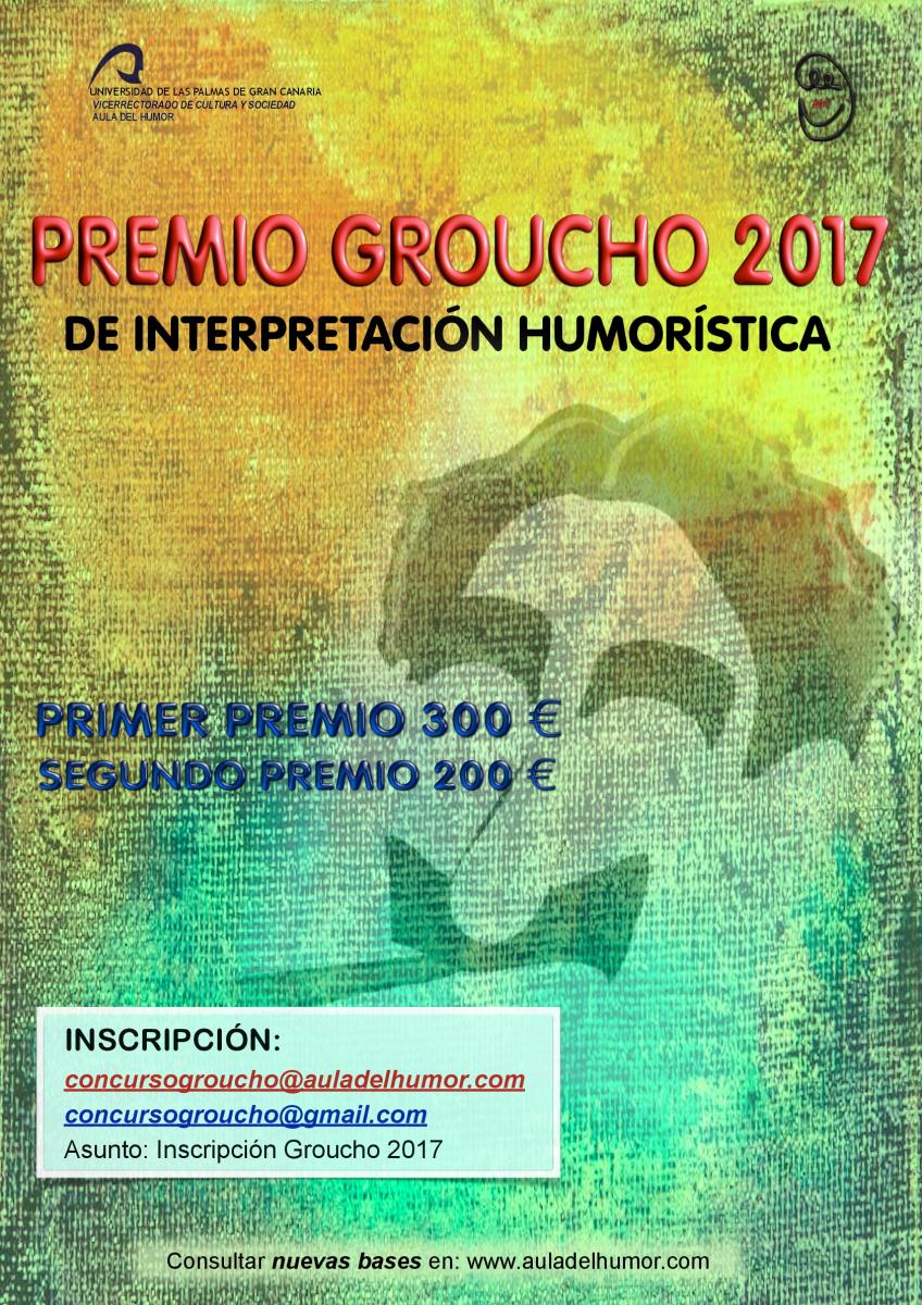 Cartel del Premio Groucho de Interpretación Humorística