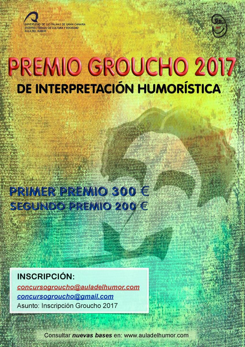 Cartel del Premio Groucho de Interpretación Humorística