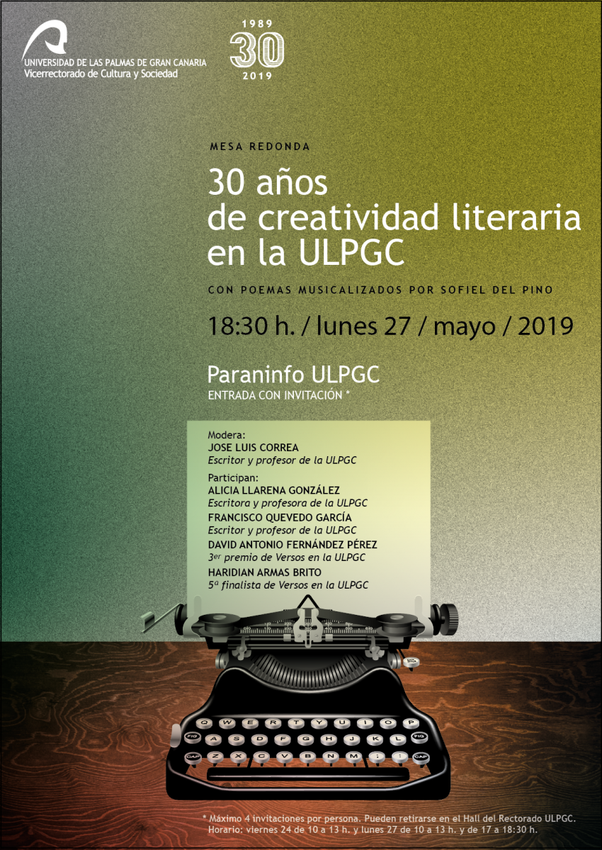 Cartel de la actividad