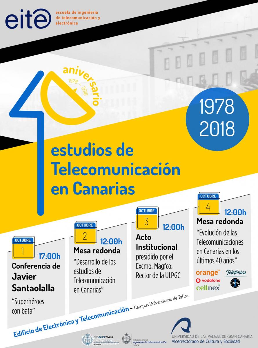 Cartel del 40 Aniversario de Teleco