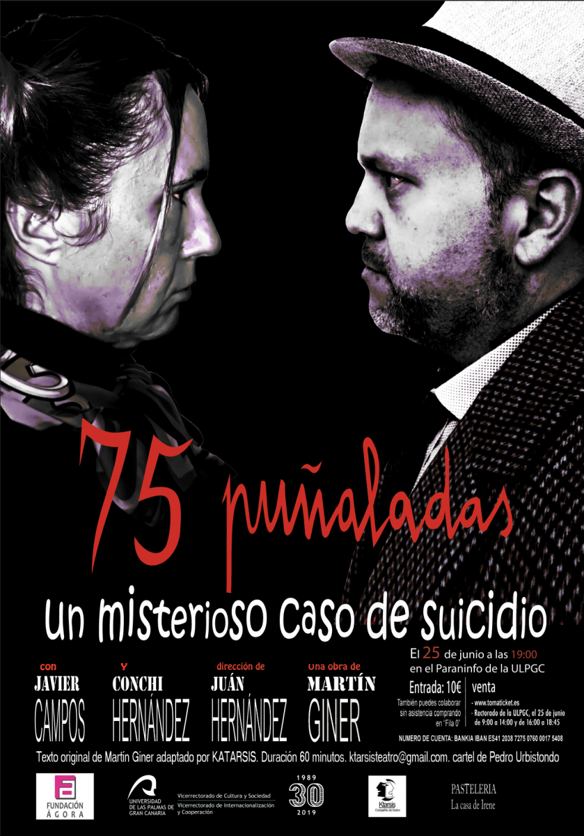 Cartel de la representación teatral