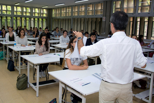Imagen de la primera jornada de la EBAU en el Campus de Tafira